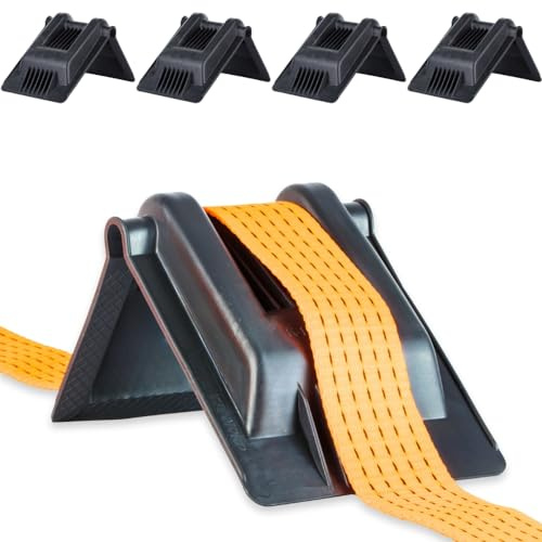 Safetytex Kantenschutzwinkel Kunststoff für Spanngurte bis 60 mm (4 Stück) | Stabiler Schutz, 190 x 160 x 150 mm, Gurtfixierung durch Seitenführung, Druckpunktverlagerung