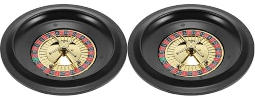 Cabilock 2st Russisches Roulette Europäisches Party- Roulette-tische Rad Glücksspiel- Rouletterad Aus Holz Pokerrad Rotieren Plastik Haushalt Pokertisch