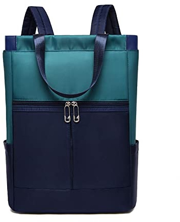 KLZUOPT Mochila De Senderismo Oxford Mujeres Mochilas Niñas Bolsas De Libros Moda Dama Hombro Mochila Impermeable Antirrobo Bolsa De Negocios Adolescente Bolsa De Computadora Portátil (Color : Green)