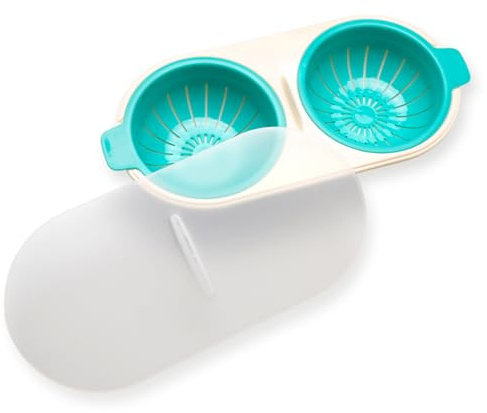 GLADFRESIT Cuiseur à œufs multifonction pour micro-ondes - Utilisation domestique - Moule à œufs pochés pour le petit-déjeuner - Four à micro-ondes - Fabrication de suppléments à vapeur rapide