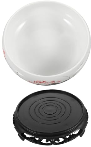 TINEASUR Runder Hydrokultur-blumentopf Aus Keramik Hydrokultur-pflanzgefäß Mit Sockel Innenbereich Topfpflanzen Keramik-blumentopf Für Dekoration Zu Hause Büro