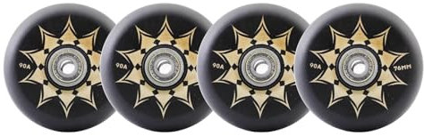 Skateboard-Räder, 4er-Pack, 90A, Inline-Rollschuh-Räder für den Innenbereich, Rollschuh-Räder für den Innenbereich, Skating-Räder, zum Austauschen von -Räder