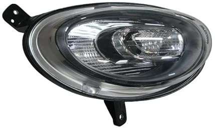 EASYSHOP24H Faro Fanale Proiettore Anteriore Inferiore DX Destro Compatibile Per 500X 500 X dal 2015 Luce Diurna Regolazione Manuale Gruppo Ottico