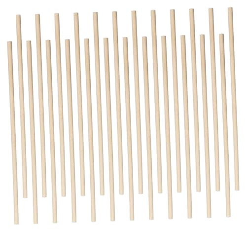 IWOWHERO 200stücke Unfertiger Holz Dübel Runde Stangen Sticks Junge Mädchen Diy Zubehör Für Modellbau Wohndeko Hochzeit Partydeko Holzachsen Basteln