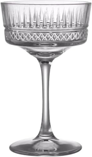 QMOWIZ Biergläser Kristallglas Langer Stamm Rotweinglas Cocktailgläser 260 ml/8,8 Unzen Weinglas Vintage Wein Gladssses Weizengläser
