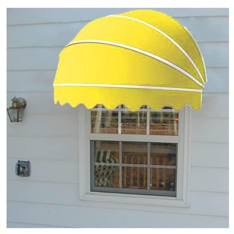 Kuppelmarkise aus Aluminium für Türen und Fenster, wetterfester Klapprahmen, für alle Jahreszeiten, 155 cm, ideal für privaten und gewerblichen Gebrauch, Farbe 4 und stilvoll