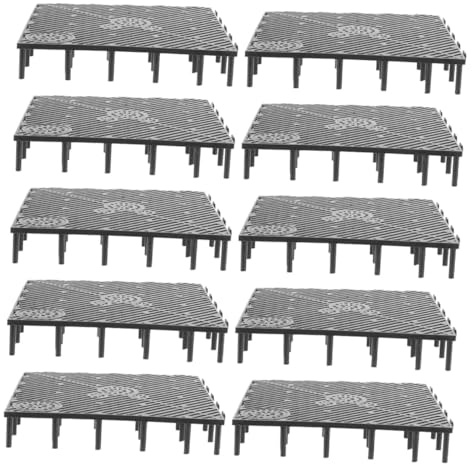 JUMPLAWN 10pcs Aquarium Bottom Filter Plates Multipurpose Fish Tank Divider Boards for Freshwater and Saltwater Tanks Compatible Easy Clean Isolation Tray