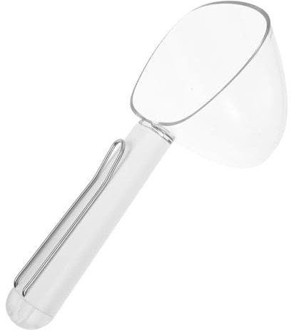 TOYZFRIENDY Cuchara Medidora para Pienso de Perros y Gatos con Clip de Sellado Inoxidable Utensilio Ergonómico para Porciones Precisas y Preservación de Herramienta Pequeña para Alimentación