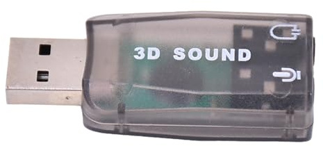 Adaptador de Sonido estéreo - ABS USB 5.1 Canal de la Tarjeta de Sonido | Externa sin Controlador | Adaptador de Audio USB | Color de la interfaz de Audio de Computadora Aleatoria | Sonido cristalino