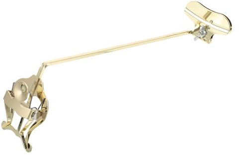 HOODANCOS Clip de Música de Saxofón Alto Dorado Diseño de Pinza Segura y Material Metálico Portátil para Banda de Marcha