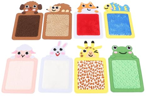 Dioche Tappetini Sensoriali Piastrelle per Pavimenti Tattili Set Gioco Interattivo Tappetini per attività Sensoriali Strutturati Assortiti per Bambini Giochi per Interni Ed Esterni