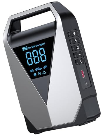 YUGSHNKFC Compresseur d ' air de pompage d ' air de Voiture 12000 / 14800mAh 150PSI gonfleur de Pneu portatif électrique sans Fil pompage pour démarreur de Saut de Voiture de avec compresseur d ' air