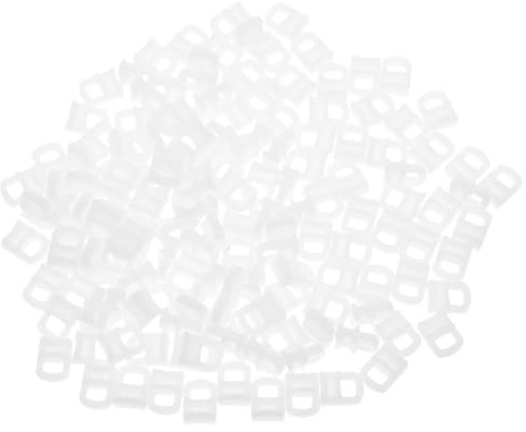 ROMISBABA 150 Piezas Rodillos Deslizadores para Riel de Cortina Ganchos de Plástico Blanco para Cortinas Accesorios para Rieles Deslizantes Uso en Hogar y Oficina