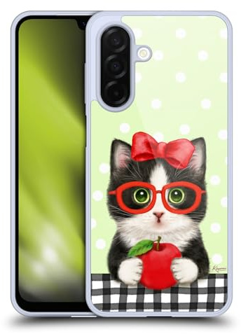 Head Case Designs Licenza Ufficiale Kayomi Harai Gatto Insegnante con Mela Arte Grafica Custodia in Gel [Protezione di Grado Militare] Compatibile con Samsung Galaxy A26 5G