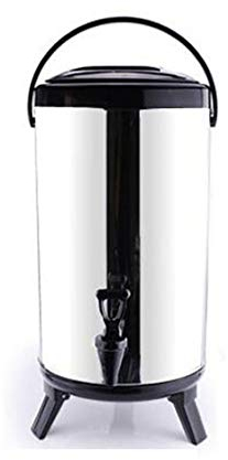 GHKWXUE Thermique Distributeur de Boissons Distributeur de Boissons Glace jus Lait Seau 8L / 10L / 12L Lait Froid Isolation Commerciale en Acier Inoxydable Seau Tea for Family Party Café