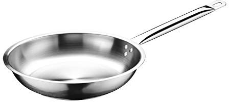 Fimel Padella SAUTÉ con Manico RIVETTATO Inox Acciaio 18/10 Tender Ø 30 X H 6 Litri 3,60Bordo ribordato e RinforzatoFondo Te