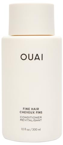 OUAI Fine Hair Conditioner-Volumizing Conditioner for Fine Hair Made with Keratin, Biotin and Chia Seed Oil - Adds Softness, Bounce and Volume - Free from Parabens, Sulfates, and Phthalates - 300ml