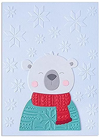 Sizzix Thinlits Stanzset für Weihnachten, Kuscheliger Bär