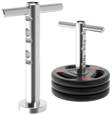 T-Bell Adjustable Kettlebell. Rustproof with Durable Rotating Handle. Fitness Accessory for Body Shaping, Core Leg, Back and Buttocks Strength. 225 lb. Capacity. 15.25” H x 10” W x 2” Diameter