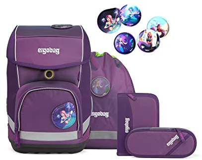 ergobag cubo Set ergonomischer Schulrucksack, Vorgänger-Kollektion, klassisch 5-teilig 1. Klasse Grundschule