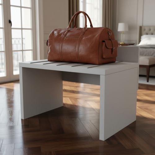 MOBILFINO CAMERETTE Portavaligie autoportante di Design - Stabilità e Stile per Le tue valigie - Bianco