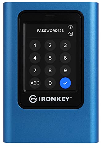 Kingston IronKey Vault Privacy 80 - External SSD - FIPS 197 Certified & XTS-AES 256-bit Encrypted-Up to 250MB/s read, 250MB/s write - IKVP80ES/1920G