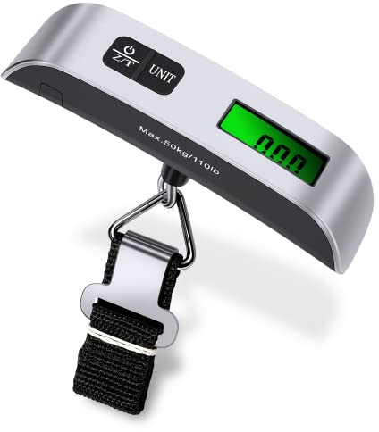 Gepäckwaage Digitale Kofferwaage,50kg Elektronische Waage Tragbar Tasche Reisetasche Koffer Gepäck,Geeignet zum Wiegen von Gepäck, Küchenutensilien Angeln