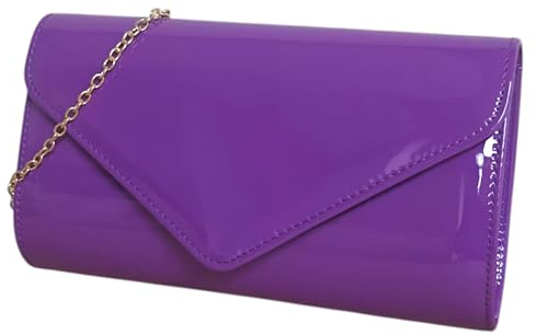 fi9 Bolso de mano de cuero para novia, boda, noche, fiesta, bolso de mano, medium