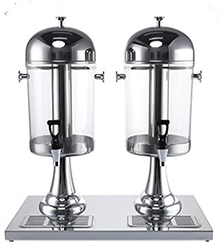 Dispensador de Torre de Cerveza Dispensador de Cerveza Máquina expendedora Grifo Dispensador de Bebidas frías y Calientes 2 Bebidas de Jugo de Acero Inoxidable 16L Dispensador de Bebidas y Bebidas (