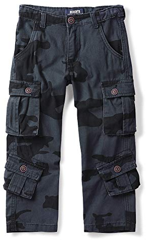 Aeslech - Pantaloni cargo da ragazzo, 8 tasche, casual, per escursioni all'aperto, 13-14 Anni