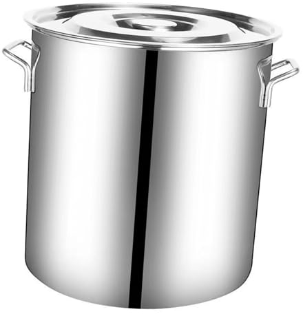 Folpus 20L Edelstahl Suppentopf Cater Eintopf Suppe Kochtopf Verbundboden Suppentopf ür Kantinen, gewerbliche Hotels, Haushalt