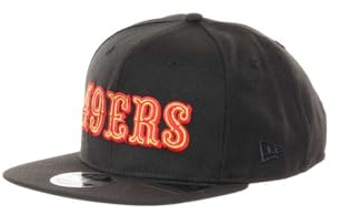 New Era NFL 9Fifty Caps verstellbar Snapback Baseball Kappe gerader Schirm schwarz Dark Eagles Bills Saints