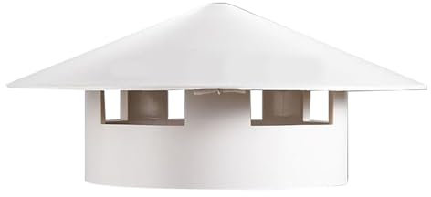 ZYZSY Comignolo Copertura, con Flangia di Ventilazione Rotonda, Terminale Canna Fumaria Comignolo Antipioggia Cappuccio, per Fabbriche, Fattorie, Cucine (Size : 160mm/6.3in)