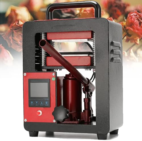 Macchina idraulica della pressa di calore di Jack,piastre riscaldate doppie della pressa di calore di Platens,pressa di calore manuale della colofonia,regolatore LCD di tempo di temperatura,220V
