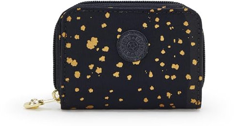 Kipling Damen Tops Geldbörse, kompakt, praktisch, Nylon-Reisekartenhalter, Golden Night M, 7,6 cm L x 10,2 cm H x 2,5 cm D, Damen-Top-Geldbörse, kompakt, praktisch, Nylon-Reisekartenhalter