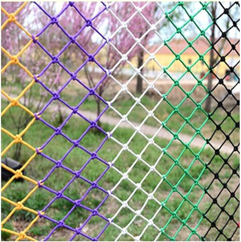 MOZ4dxy Kletternetz, buntes dekoratives Netz für Spielplatz-Dekoration, Indoor-Kletternetz, körperliches Training, 2 x 2 m