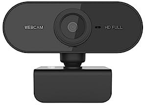 QZCX Webcam PC, 1080P Webcam Full HD Web Camera con microfono Spina USB Videocamere for PC Computer Laptop Desktop Conference,per streaming live, videochiamate, conferenze(1PCS Webcam)