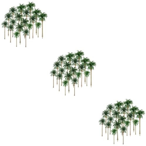 Cabilock 3sätze Künstliche Kokosnussbaum Miniatur Teile Simulation Tropische Pflanzen Für Landschaftsgestaltung Hochwertiges Wasserdichtes Material Für Landschaften Und Garten