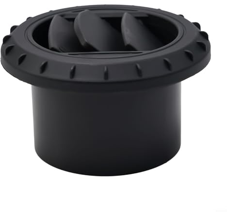Zeroupshop 360 Grad drehbarer Auslass, 75 mm Durchmesser Auslass Diesel-Standheizungs-Luftleitungsrohr, Luftabweiser Auto-Luftverteiler Warmluftauslass