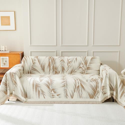 Geila Coperta per divano a 1/2/3/4 posti, antiscivolo, elasticizzata, resistente ai graffi (kaki, 180 x 300 cm)