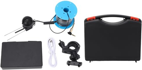 Masyrt 1080P Fotocamera per Pesca Subacquea con Schermo da 4,3 Pollici e Cavo da 30 Metri, Obiettivo Ultra Grandangolare Cercatore per Pesca Sul Ghiaccio, Fotocamera Portatile