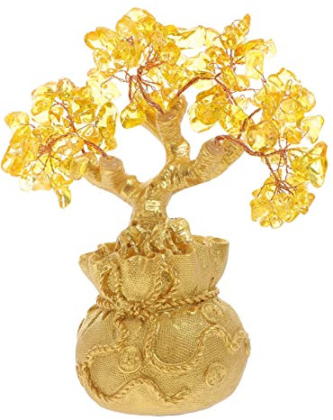 IMIKEYA Kristall-geldbaum Großes Desktop-Ornament Bonsai-Stil Baum-schmuck Natürliche Feng-Shui-Dekoration Für Zuhause Und Büro Symbol Für Reichtum Und Glück