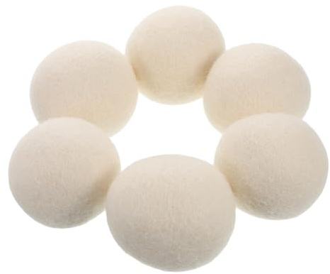 GOOHOCHY 6pezzi Palline Per Asciugatrice Antipiega in Lana Riutilizzabili Per Ridurre i Tempi Di Asciugatura Eliminare Elettricità Statica e Prevenire i Grovigli Sui Vestiti