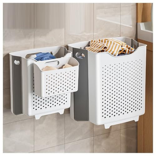 aoiuaoeniu Cesto Pieghevole Biancheria - Vasca per la Lavanderia Portatile - Cestino/Canestro Economico di Spazio - Ideale per Appartamenti e Bagni