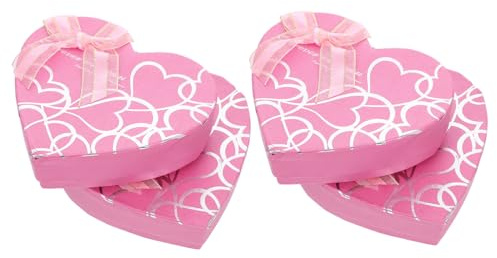 TOVINANNA 4stücke Herzförmige Pralinenschachtel Aus Hochwertigem Papier Geschenkbehälter Aufbewahrungsbox Romantische Form Für Valentinstag Oder Muttertag Zur Aufbewahrung Von Schokolade