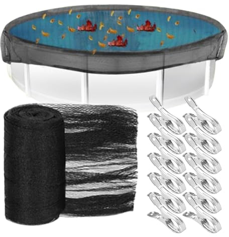 Copertura per piscina, copertura per piscina, con 12 clip, protezione solare e acqua, per bambini e animali domestici, per uso commerciale, piscina interna, vasca idromassaggio, patio, giardino