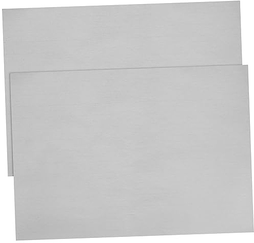 Operitacx Pellicola Protettiva Laptop 2 Pezzi Film Spazzolato Argento Pvc Adesivo Resistente Impermeabile Antigraffio Per Notebook Fino a 17 Pollici