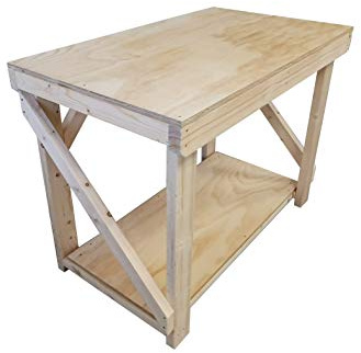 Arbor Garden Solutions Wooden Workbench Superior Strength 18mm Plywood Top - Industrial Heavy-Duty Table (8ft)