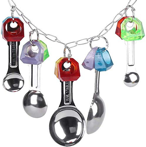 Ycnpeatt 1Piece Bird Swing Toys - Parrot Hanging Chewing Toys for Parakeet, Cockatiel, Conure, Cockatoo, Macaw, African Greys