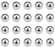 sourcing map 100 Stück Präzision Kugeln 6.5mm Fest Chromstahl G10 für Kugellager Schlüsselanhänger Rad